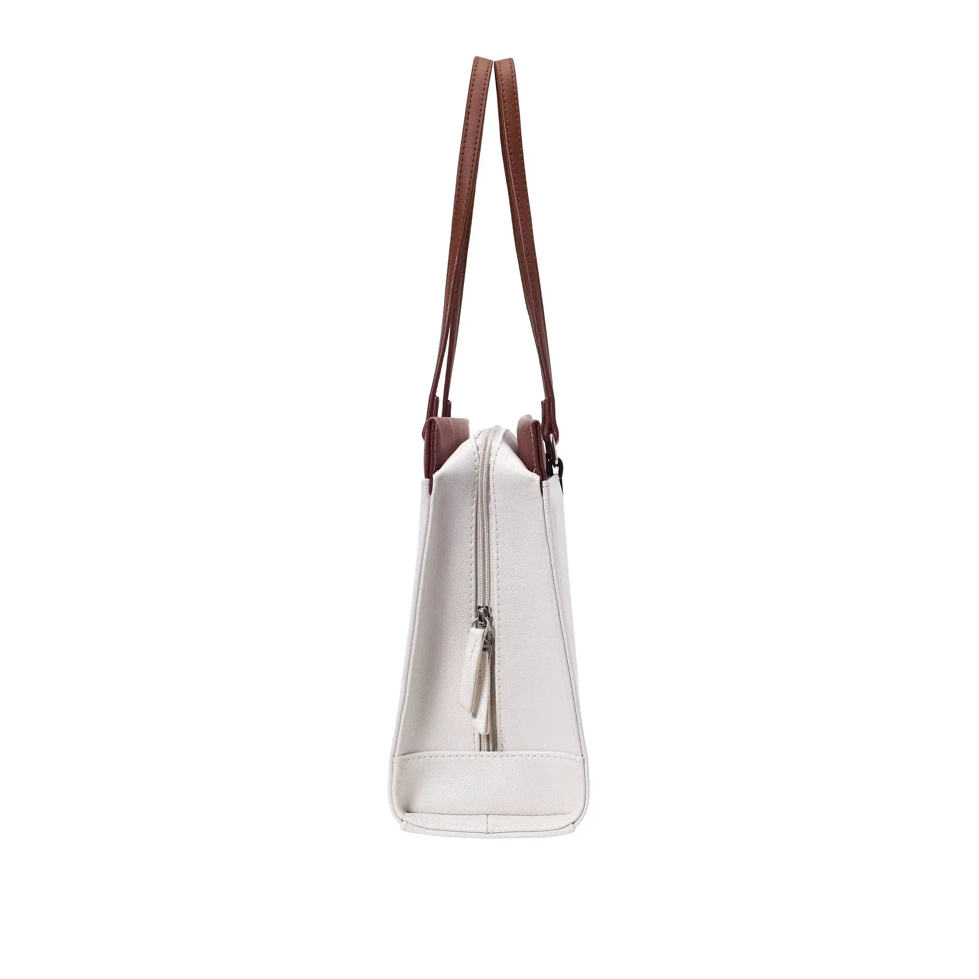 Monroe Serene Commuter White Tote Bag - Lino Perros