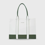 Voyage Color-blocked Commuter Olive Tote bag