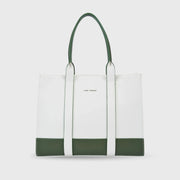 Voyage Color-blocked Commuter Olive Tote bag