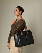 Voyage Commuter Black Tote bag - Lino Perros