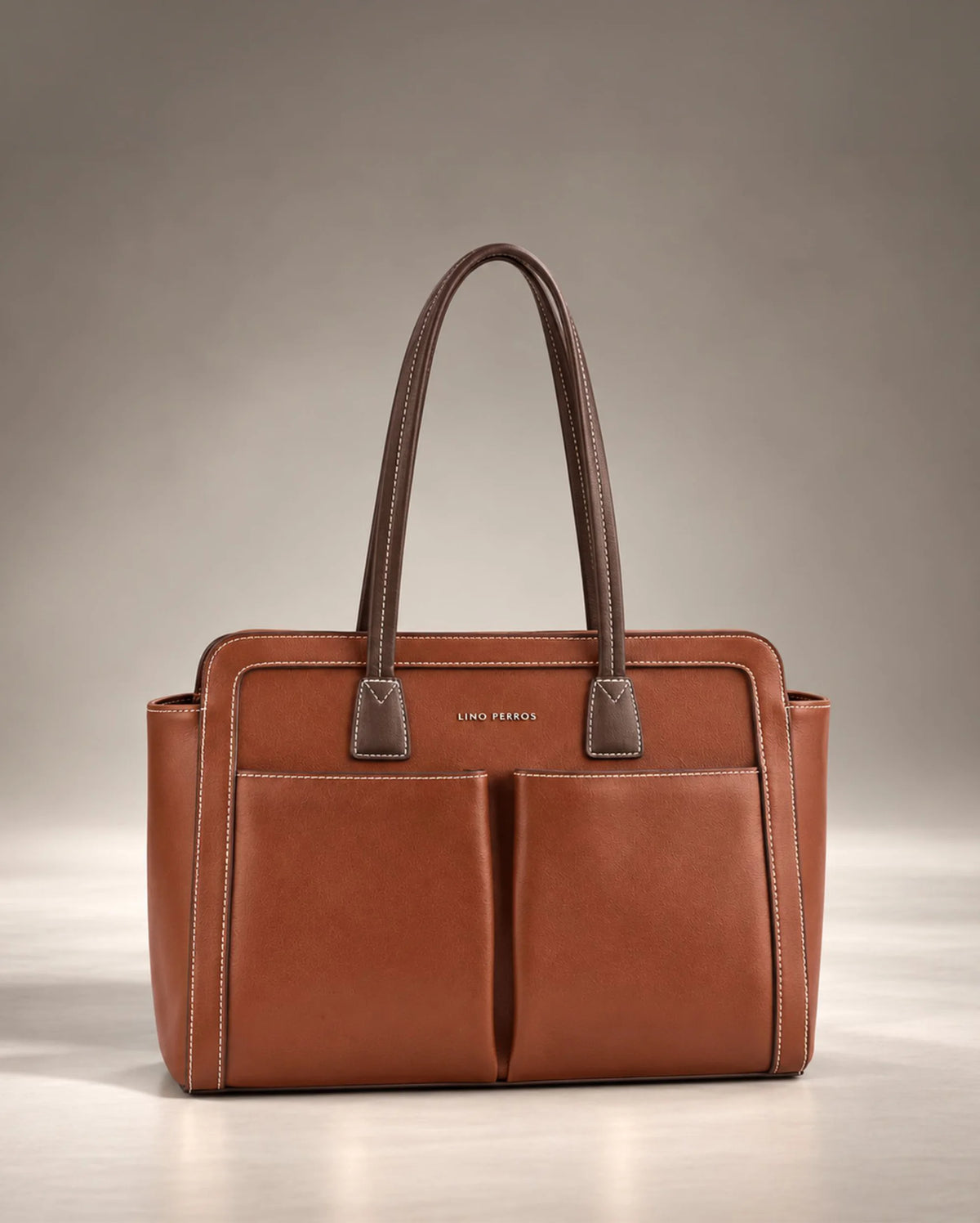 Voyage Commuter Tan Tote bag - Lino Perros