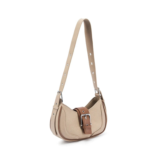 Monroe Chic White Beige Shoulder Bag - Lino Perros