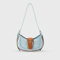 Monroe Chic Blue Shoulder Bag - Lino Perros