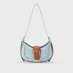 Monroe Chic Blue Shoulder Bag - Lino Perros