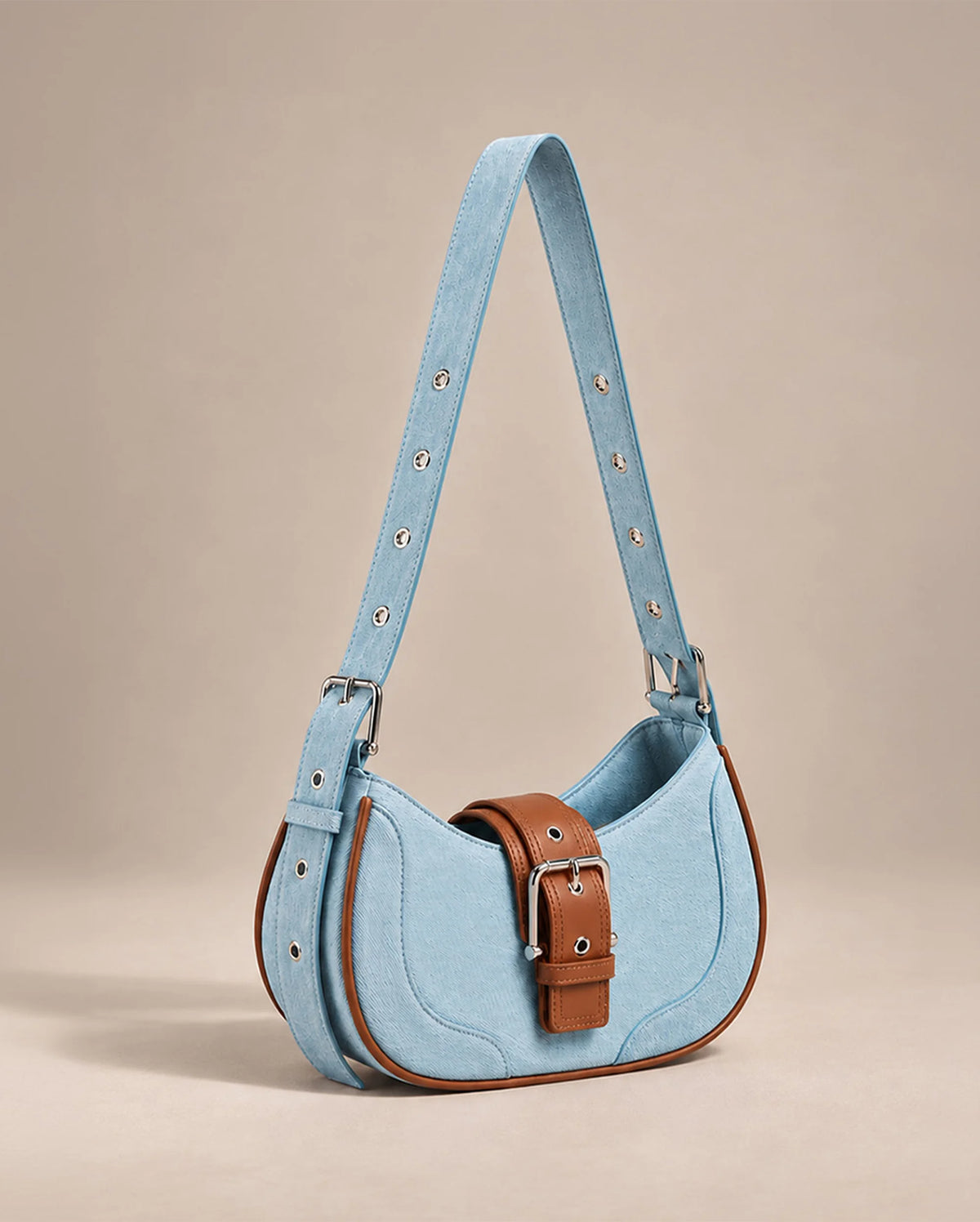 Monroe Chic Blue Shoulder Bag - Lino Perros