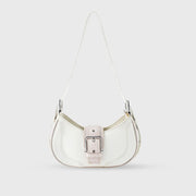 Monroe Chic White Shoulder Bag