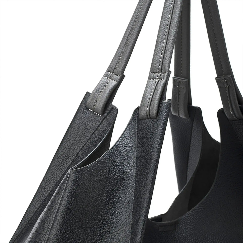 Monroe Chic Black Tote Bag - Lino Perros
