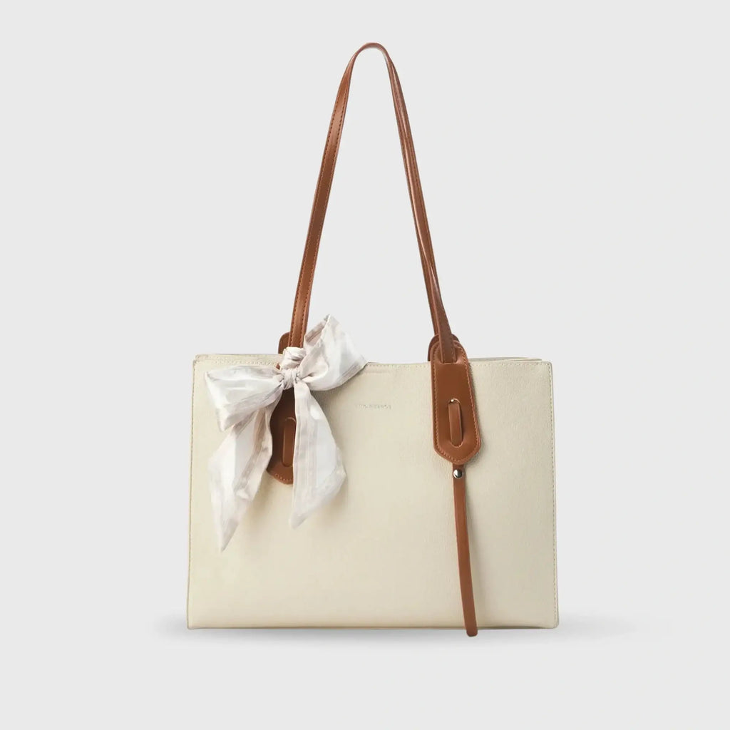 Avril Classic Off White Tote Bag - Lino Perros