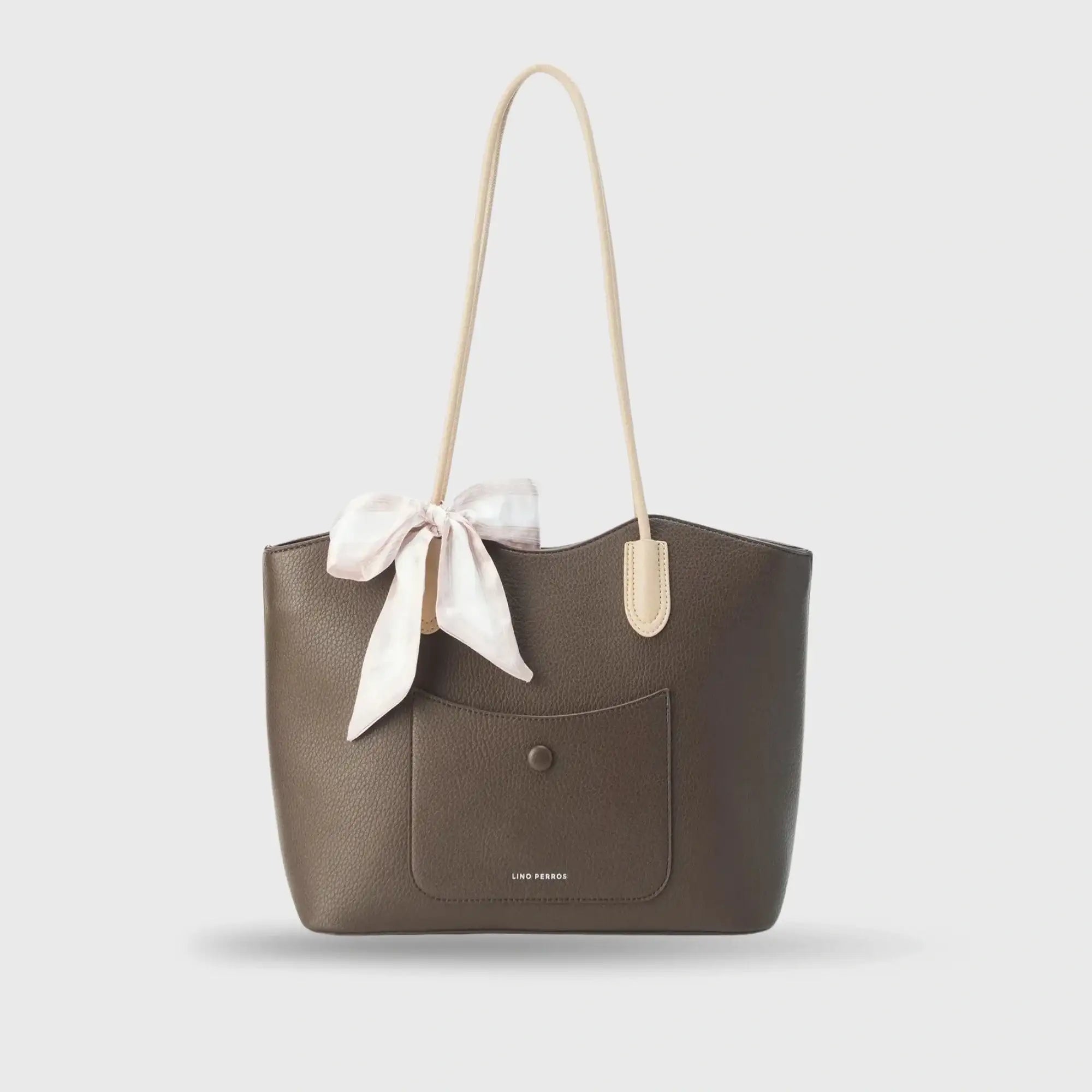 Avril Everyday Brown Tote Bag - Lino Perros