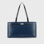 Monroe Tailored Navy Shoulder Bag - Lino Perros
