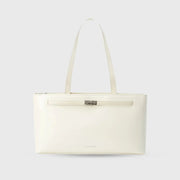 Monroe Tailored White Shoulder Bag