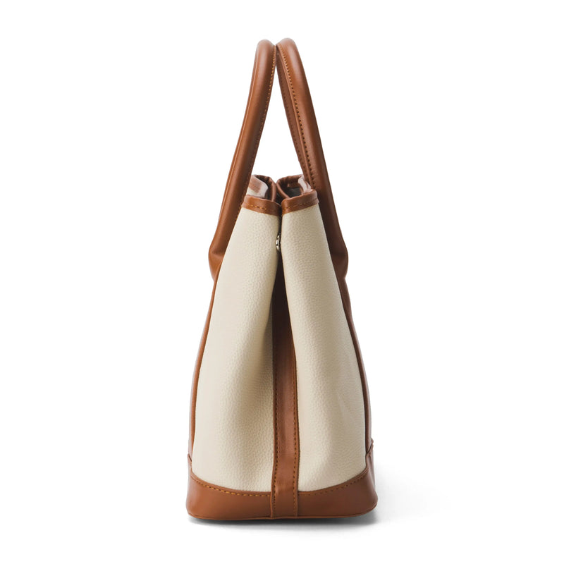 Monroe Bucket Beige Satchel
