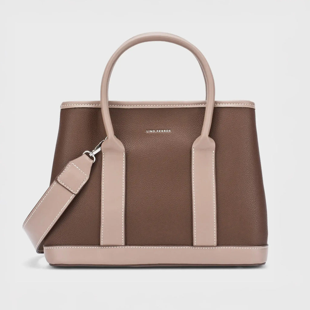 Monroe Bucket Coffee Satchel Bag - Lino Perros