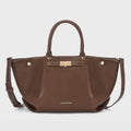 Monroe Caramel Coffee Satchel Bag - Lino Perros