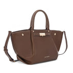 Monroe Caramel Coffee Satchel Bag - Lino Perros