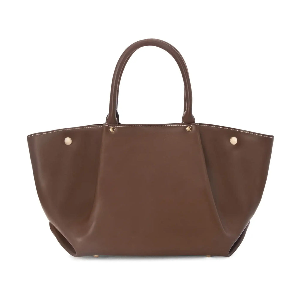 Monroe Caramel Coffee Satchel Bag - Lino Perros