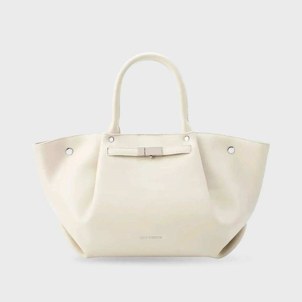 Monroe Caramel Off White Satchel Bag - Lino Perros