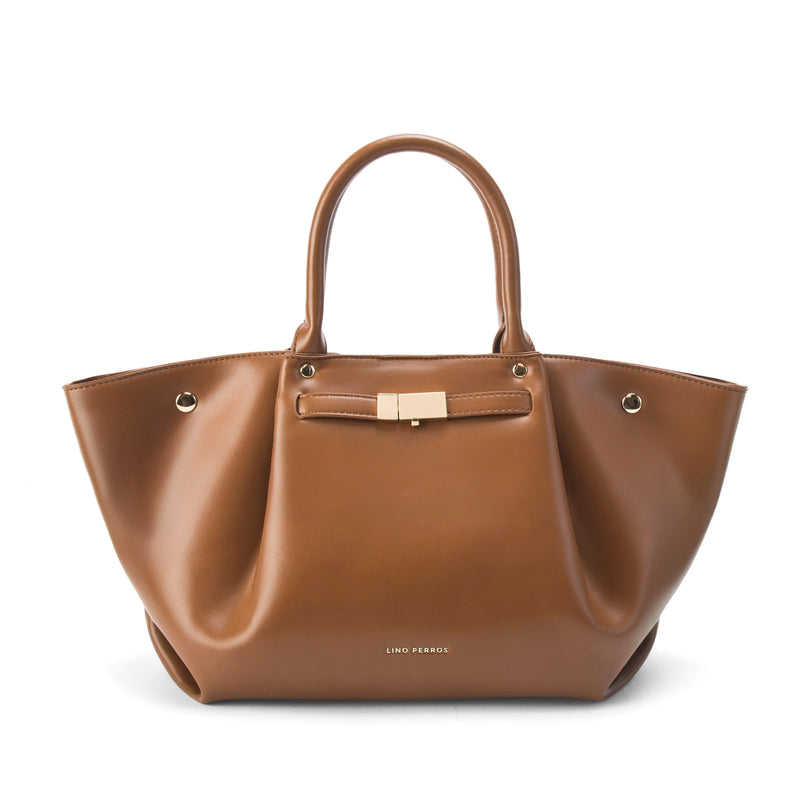 Monroe Caramel Tan Satchel Bag