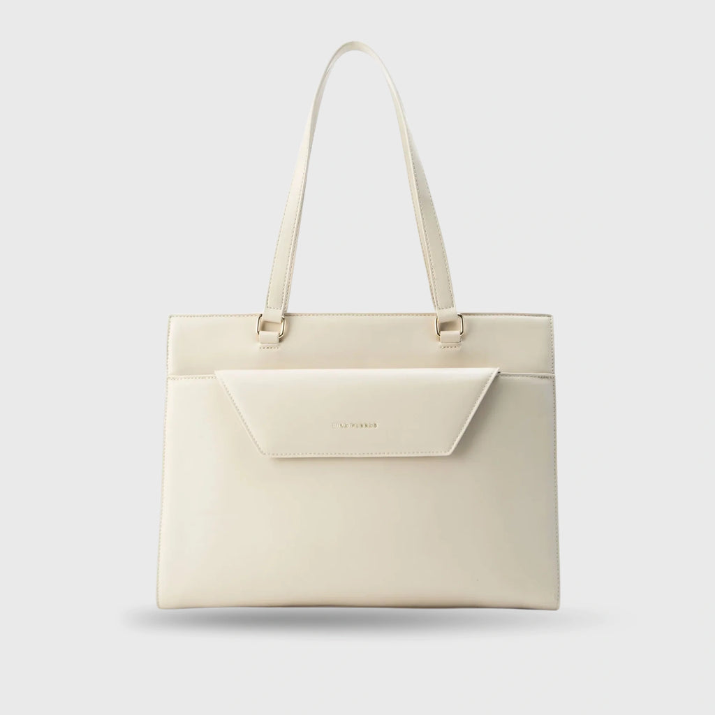 Monroe Sophisticated Beige Tote Bag - Lino Perros