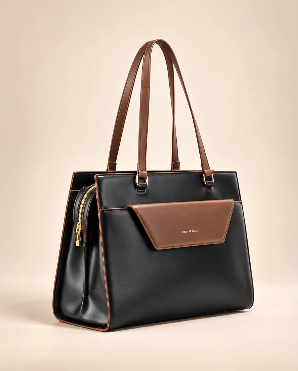 Monroe Sophisticated Black Tote Bag - Lino Perros