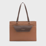 Monroe Sophisticated Tan Tote Bag