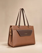 Monroe Sophisticated Tan Tote Bag - Lino Perros