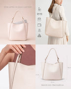 Avril Soft Body Everyday Beige Tote Bag - Lino Perros