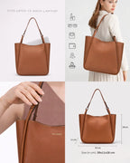 Avril Soft Body Everyday Tan Tote Bag - Lino Perros