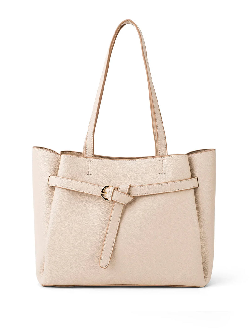 Avril Timeless Off White Tote Bag