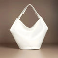 Avril White Slouchy Bucket White Hobo - Lino Perros