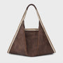 Avril Coffee Stylized Beige Hobo Tote Bag - Lino Perros