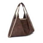 Avril Coffee Stylized Beige Hobo Tote Bag - Lino Perros