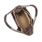 Avril Coffee Stylized Beige Hobo Tote Bag - Lino Perros