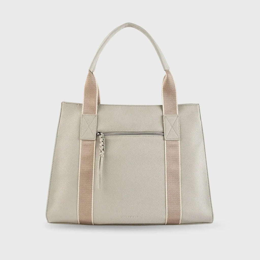Avril Soft Body Charm Beige Tote Bag - Lino Perros