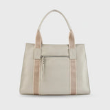 Avril Soft Body Charm Beige Tote Bag