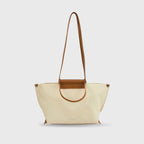 Avril Slouchy Beige Tote Bag - Lino Perros