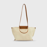 Avril Slouchy Beige Tote Bag