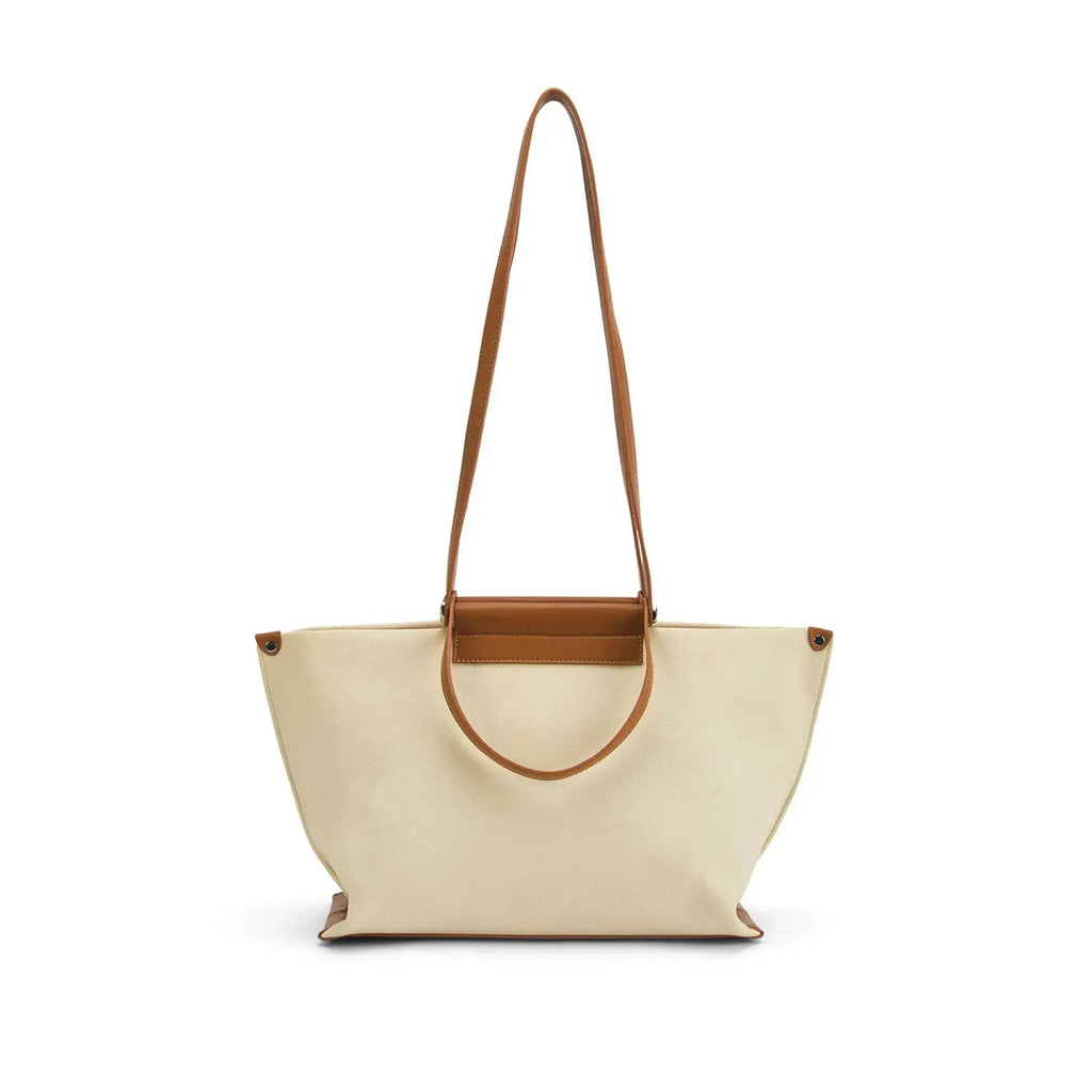 Avril Slouchy Beige Tote Bag - Lino Perros