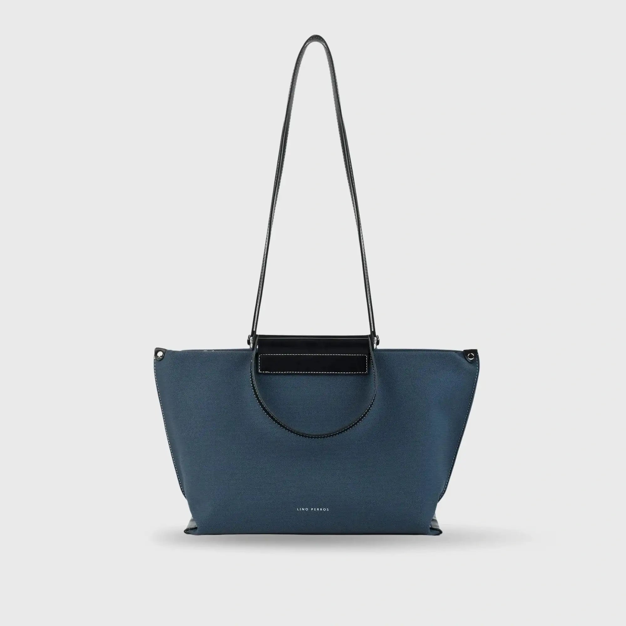 Avril Slouchy Navy Tote Bag - Lino Perros