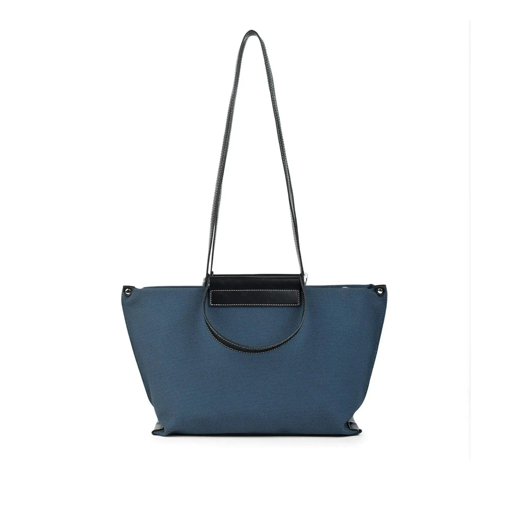 Avril Slouchy Navy Tote Bag - Lino Perros