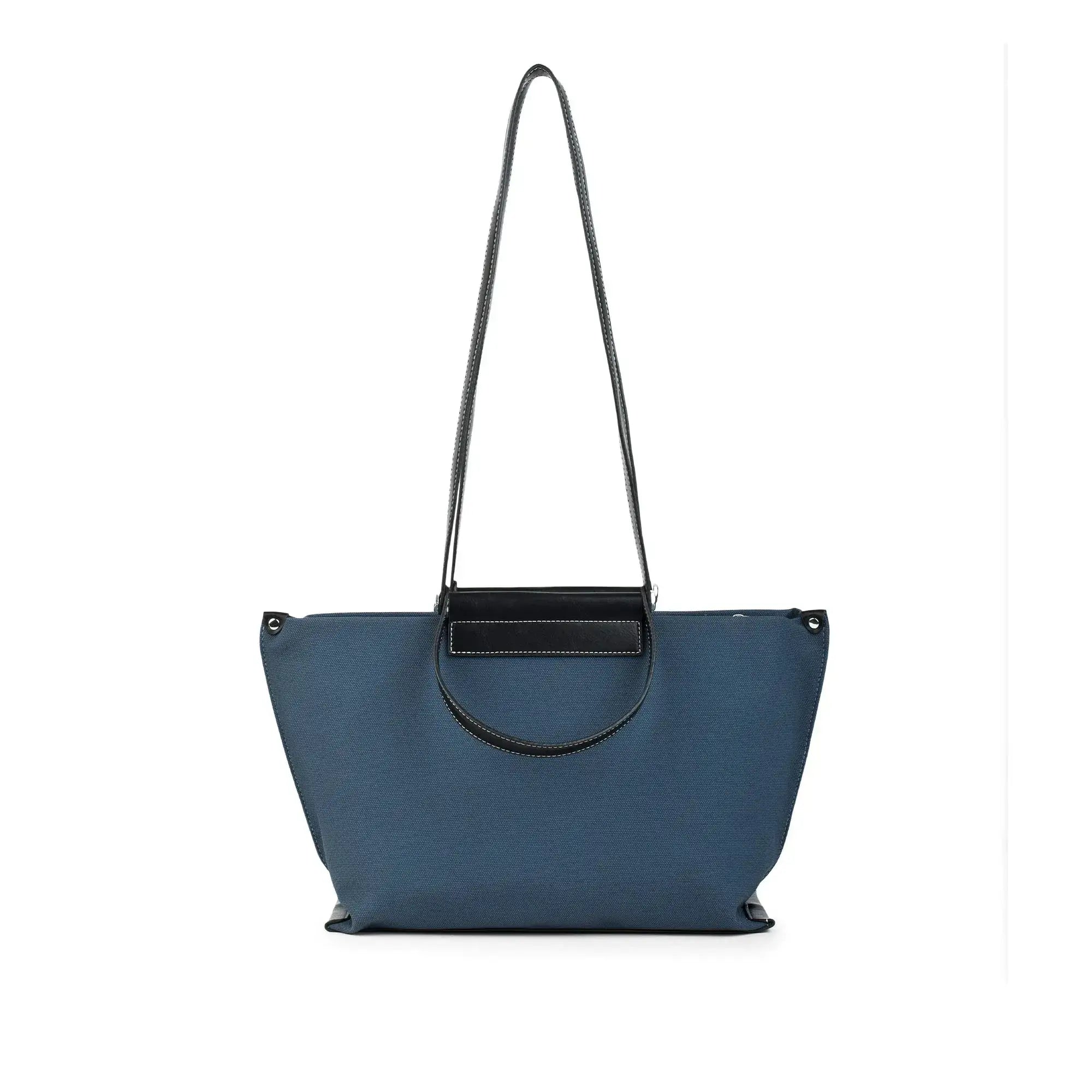 Avril Slouchy Navy Tote Bag - Lino Perros