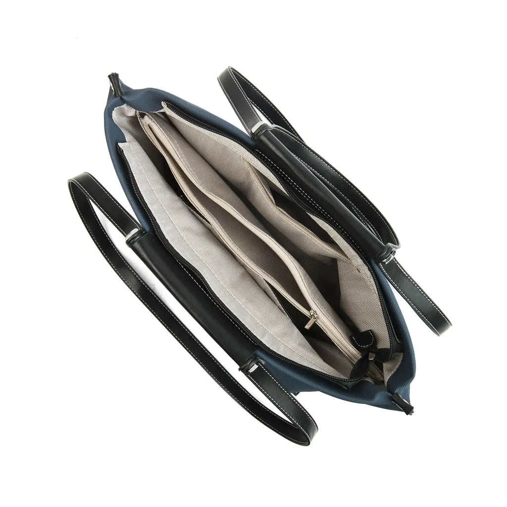 Avril Slouchy Navy Tote Bag - Lino Perros