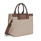 Monroe Luxe Beige Satchel Bag - Lino Perros