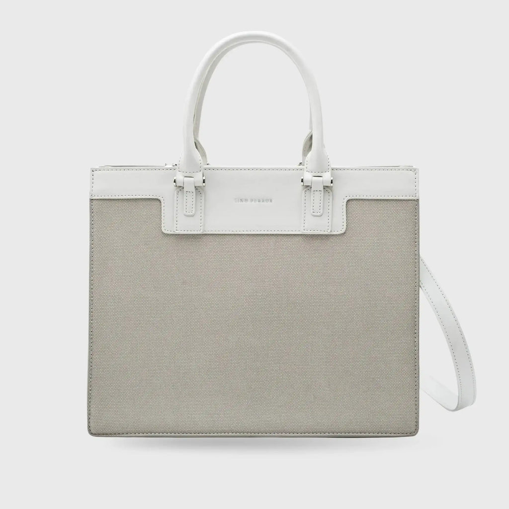 Monroe Luxe Grey Satchel Bag - Lino Perros