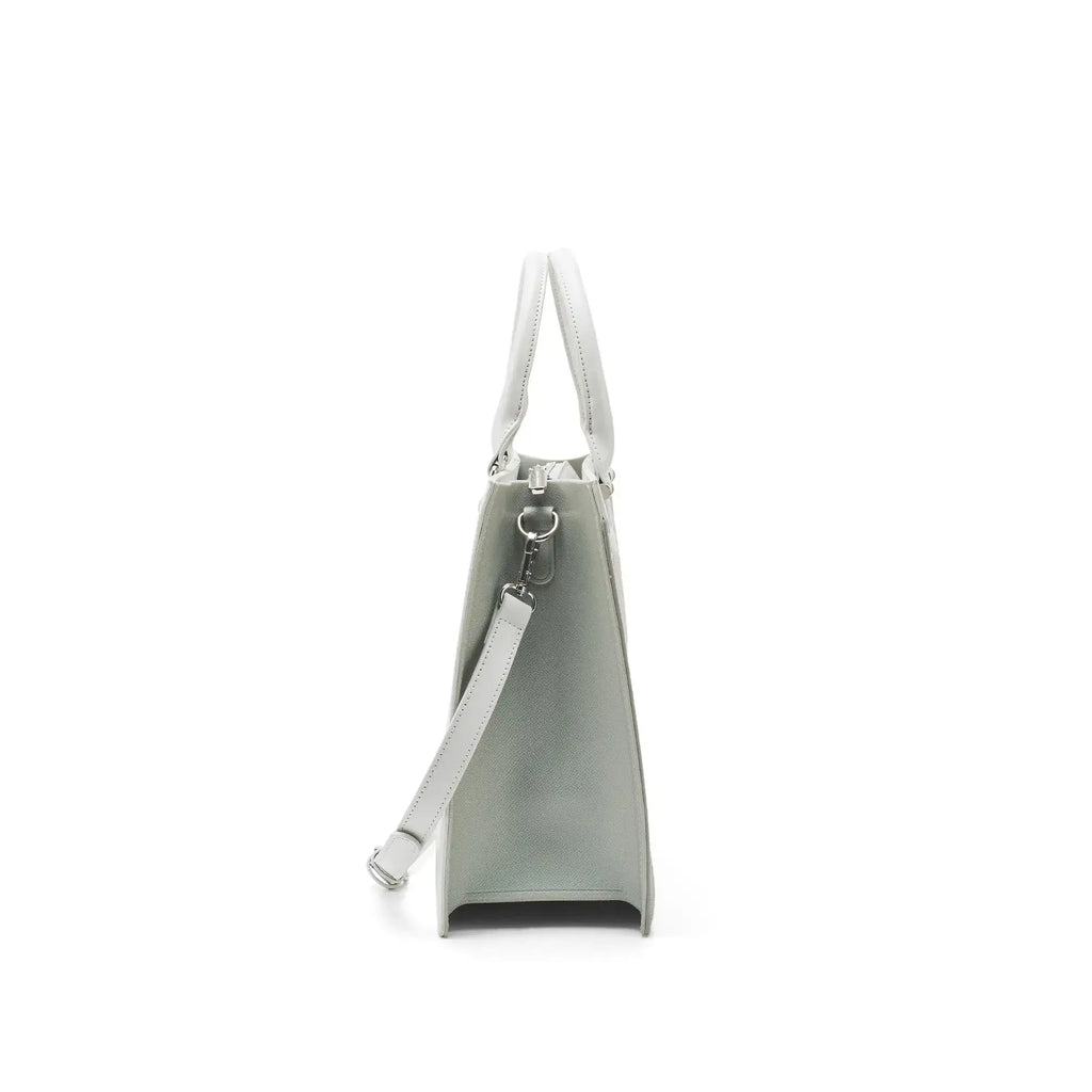 Monroe Luxe Grey Satchel Bag - Lino Perros