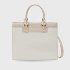 Monroe Luxe Off White Satchel Bag - Lino Perros