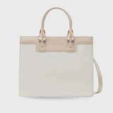Monroe Luxe Off White Satchel Bag