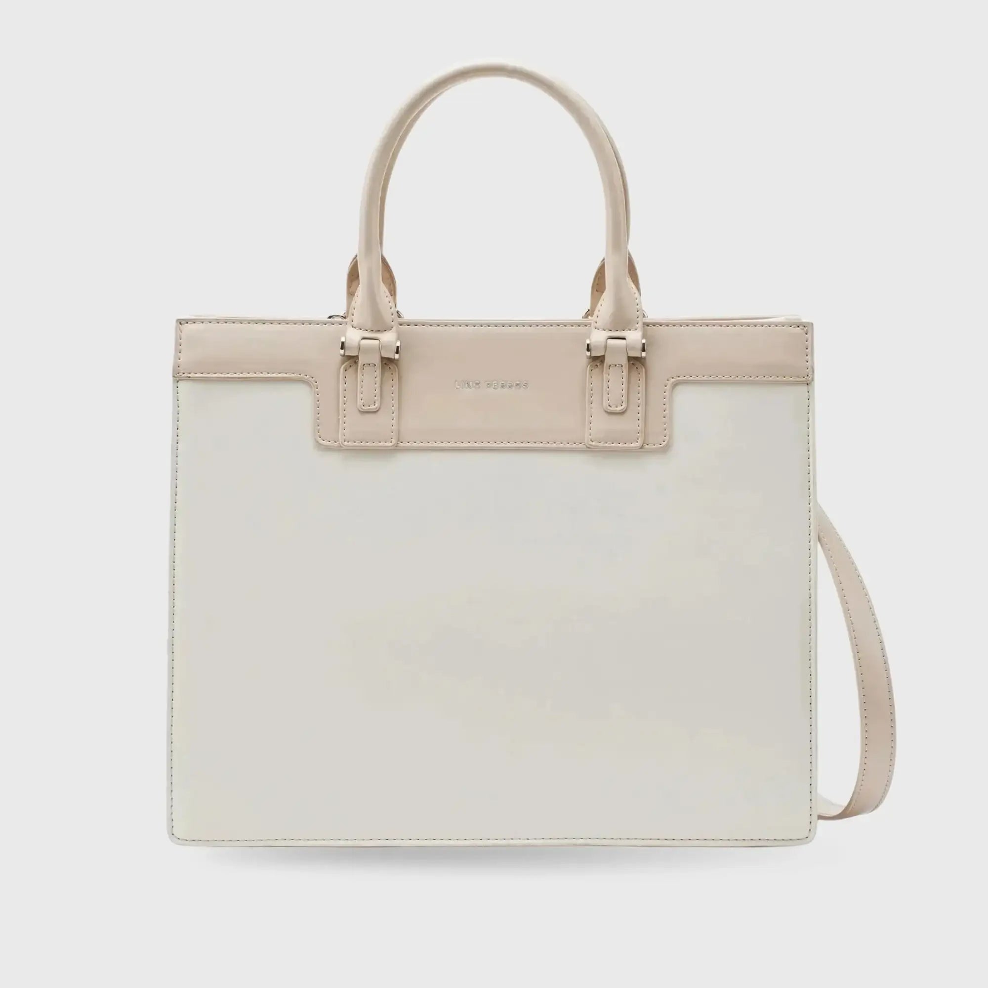 Monroe Luxe Off White Satchel Bag - Lino Perros
