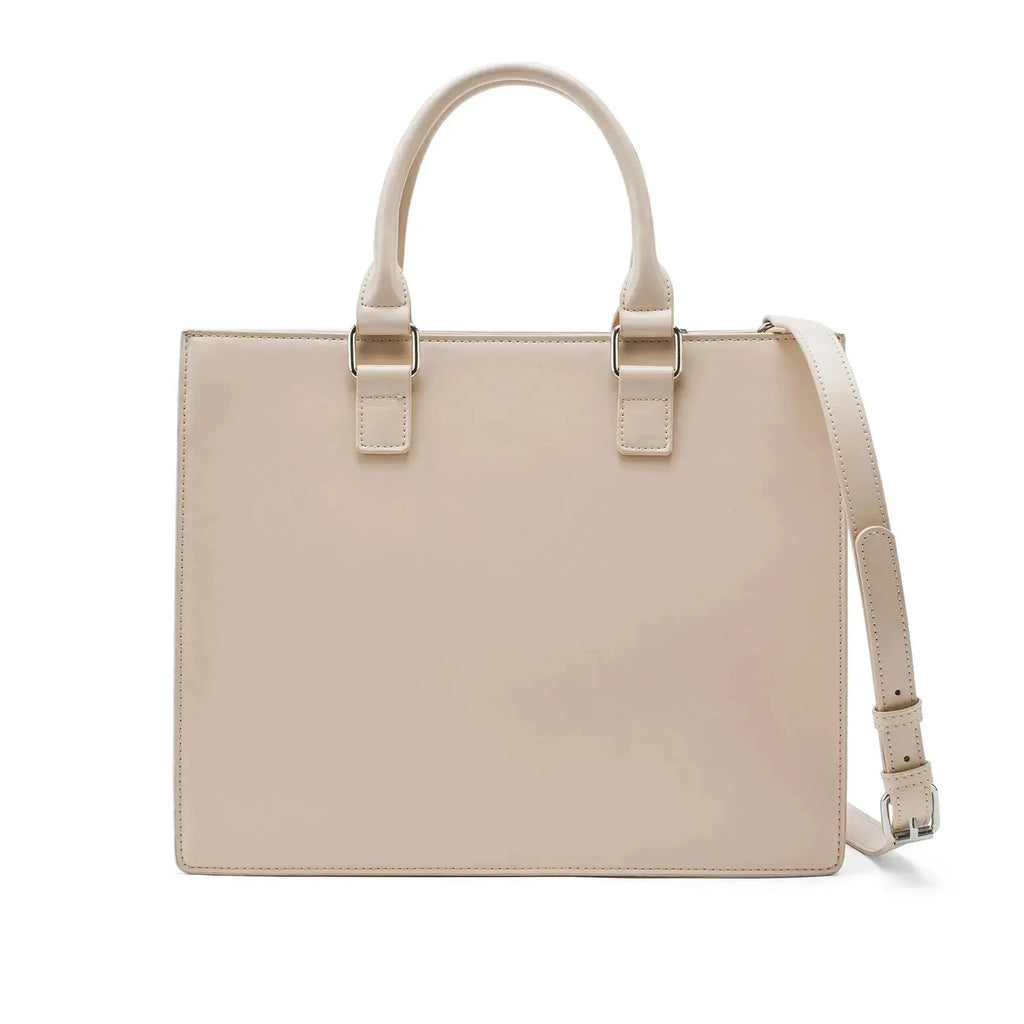 Monroe Luxe Off White Satchel Bag - Lino Perros