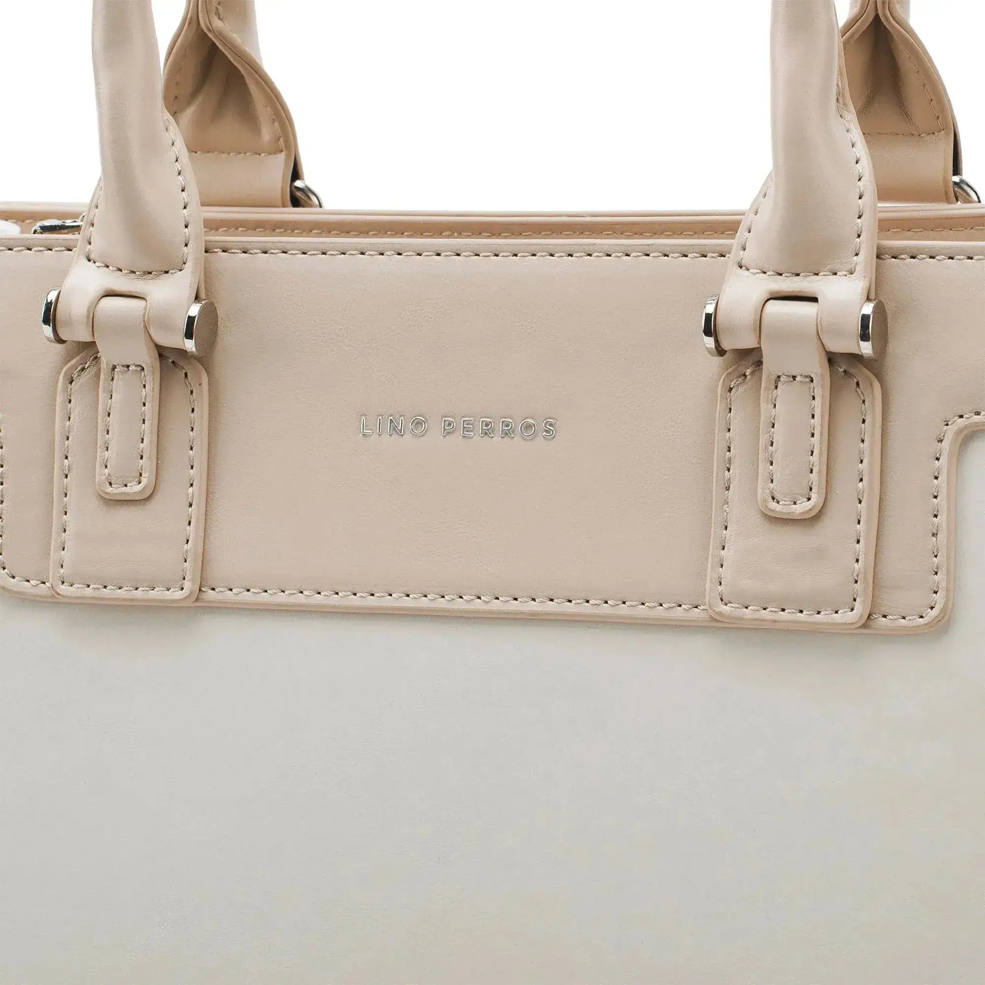 Monroe Luxe Off White Satchel Bag - Lino Perros